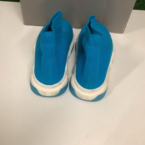 Balenciaga turquoise Azur toddler sock sneakers size 25-26 - Picture 7 of 8
